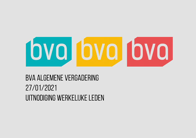 27/01/2021 Algemene vergadering BVA - uitnodiging werkelijke leden